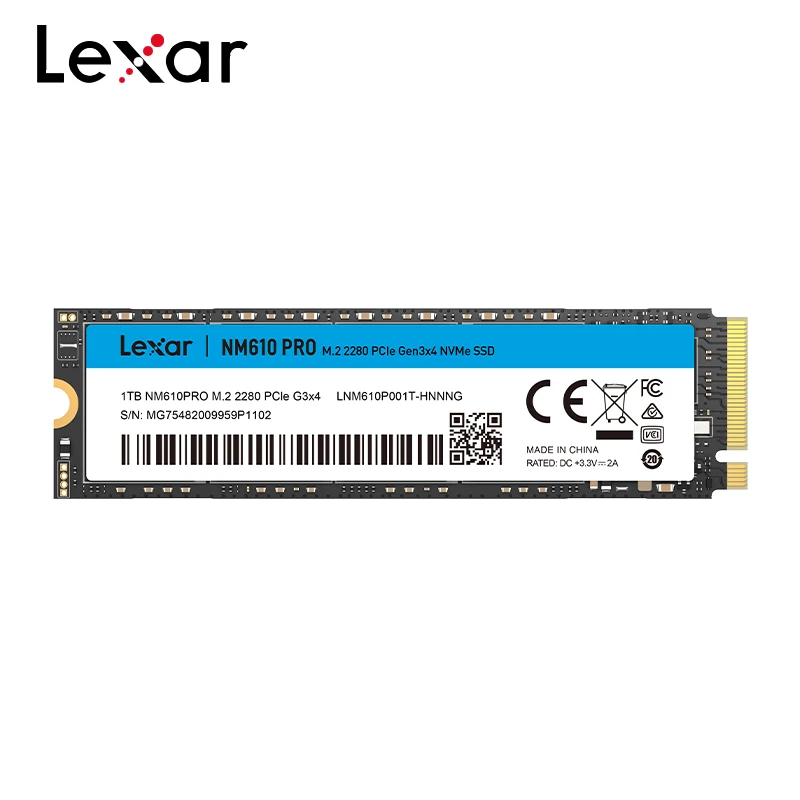 Lexar NM610 Pro M.2 SSD 2TB 1TB 500GB NVMe M.2 2280 PCIe Gen 3x4