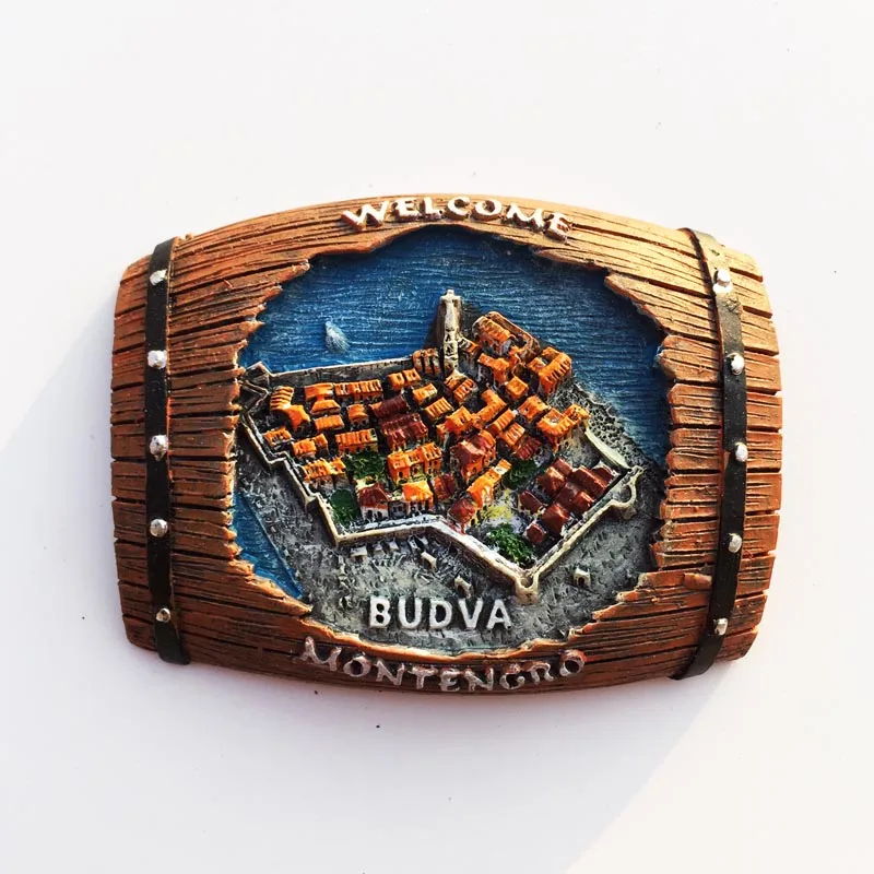 Montenegro Tourism Souvenirs Fridge Stickers Balkan Peninsula Budva Travelling Fridge Magnets Home Decor Wedding Gifts