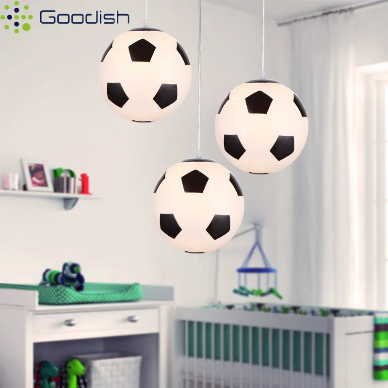 Modern Minimalist LED Home Ceiling Football Glass Basketball Lights Art Creative Painted Lamp for Bedroom Decoration Chandeliers