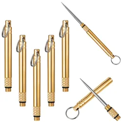 Creative Toothpicks Portable Fruit Picks Stainless Steel Toothpicks Essential Tools for Outdoor Camping Protective Weapons