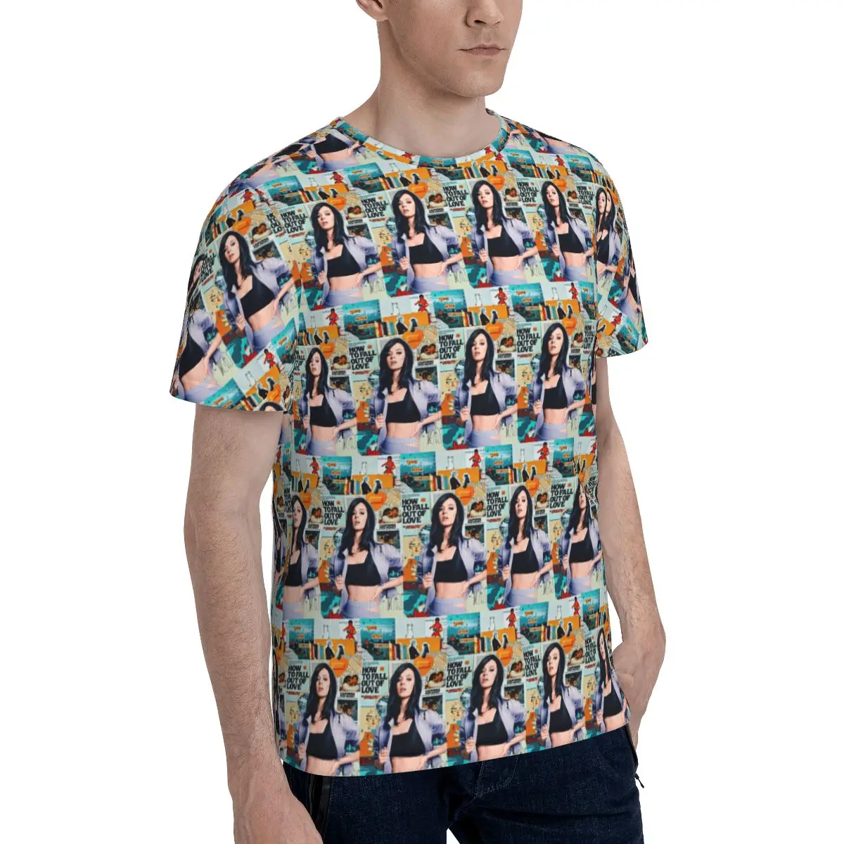 Katys Perrys The Lifetimes Tour 2025 Y2K T-Shirt for Men Cotton T Shirts Men's Tees Short O-Neck Summer Clothes Tops