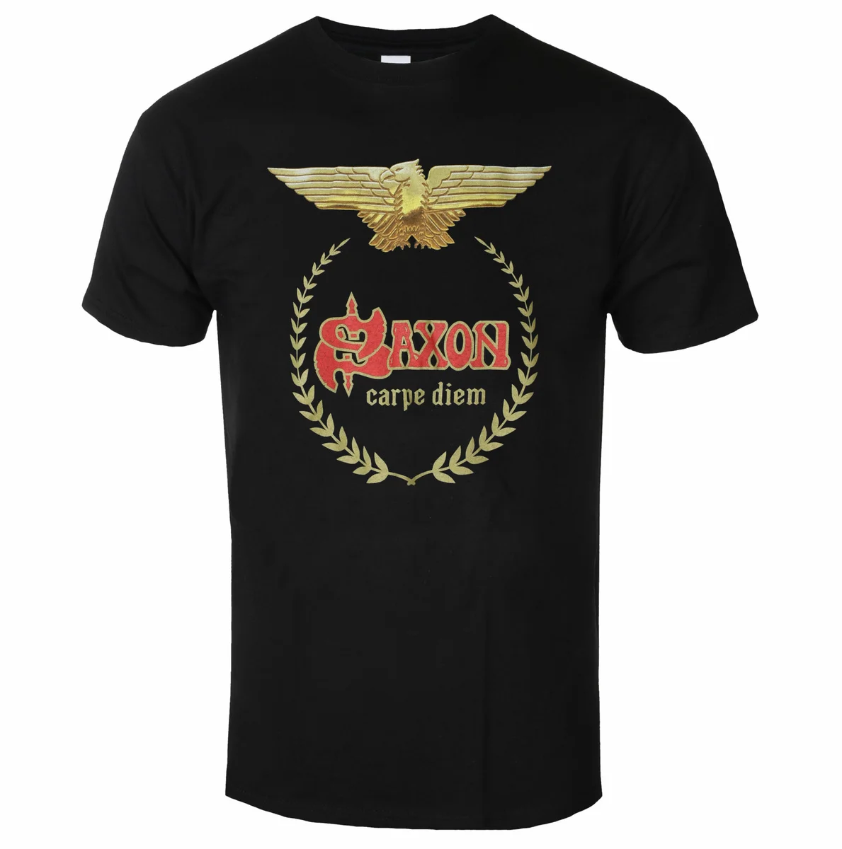 SAXON-Camiseta con estampado de CARPE DIEM para hombre y mujer, camiseta de algodón a la moda de verano, camiseta informal de banda clásica para calle
