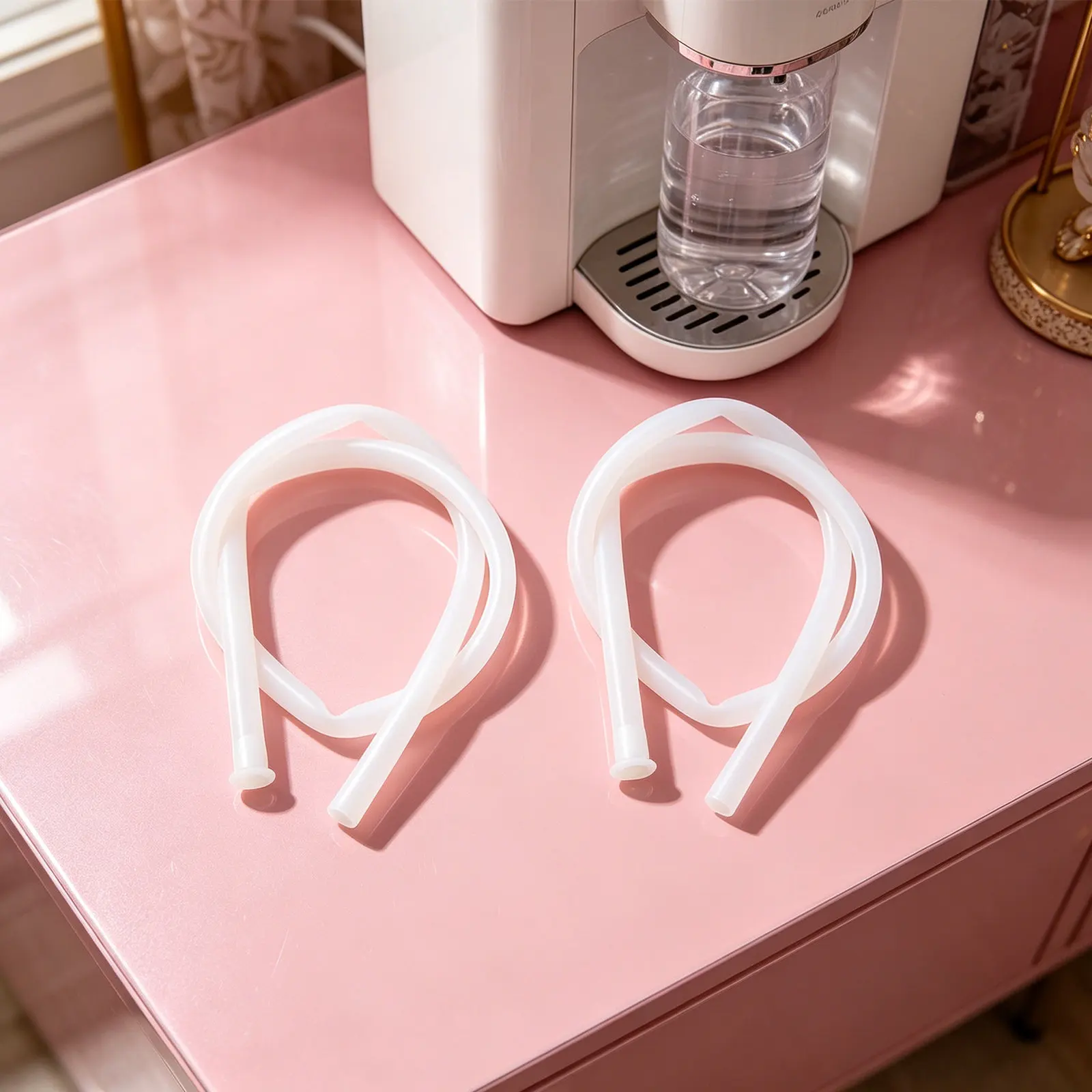 10Pcs Replacement Silicone Hose for Water Bottle Pump Flexible Clear Tube for Electric Automatic Water Dispenser Pump Tubing