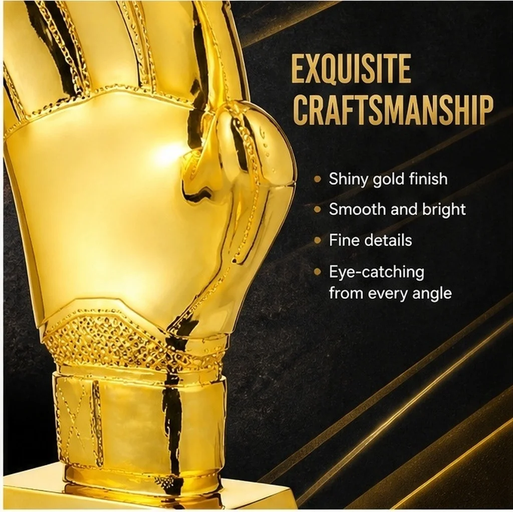 Football Trophy Award for Halloween Christmas New Year – ABS Plastic Soccer Goalkeeper Trophy Accessories