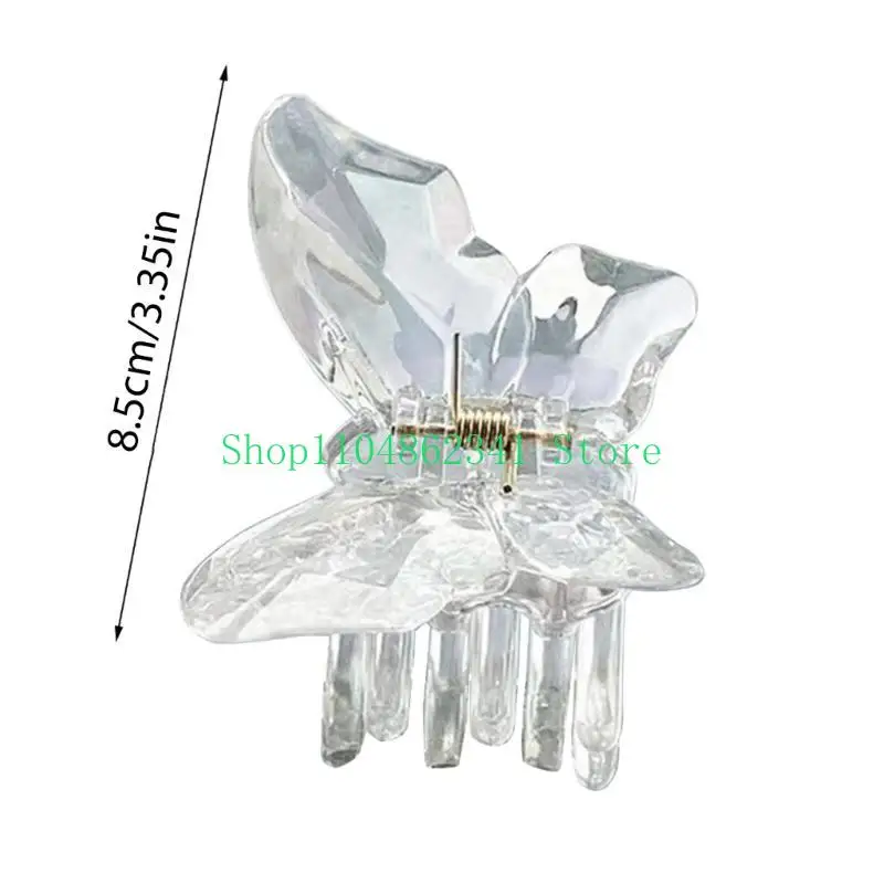 5ASD 귀여운 나비 모양 머리카락 발톱 우아한 턱 헤어 핀을위한 여자 소녀 섭취