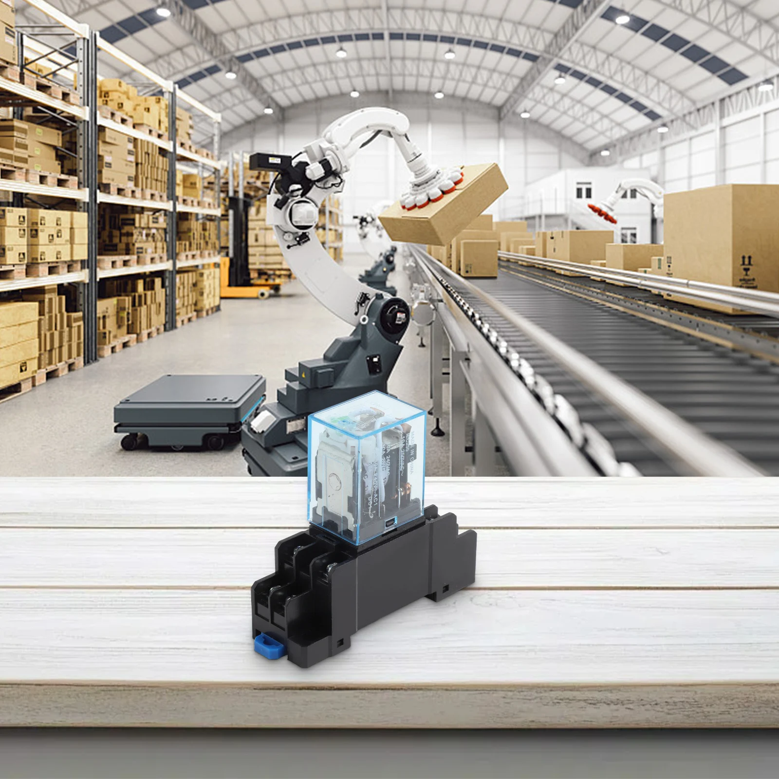 

Реле катушки 8-контактное реле DPDT для электронного оборудования Монтажная рейка 35 мм Автоматическая защита цепи Коммуникационное оборудование