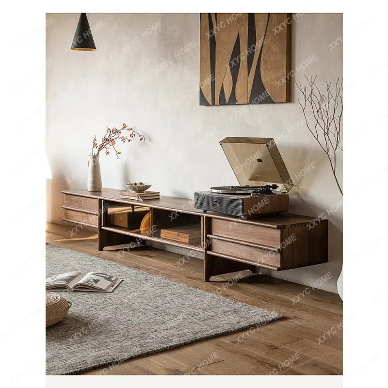 JY Wooden Tv Cabinet Living Room Classic 180Cm Unique Living Room Tv Stands Indoor Brown