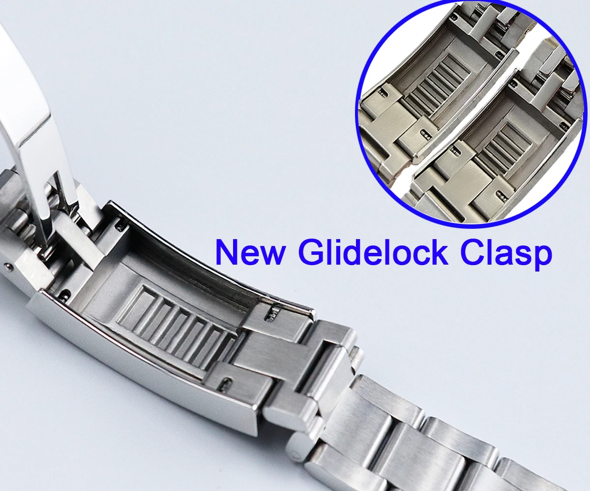 ساعة كرونوس سب دايفر للرجال PT5000 بدون تاريخ سوار مصقول إطار سيراميك 200 متر مقاومة للماء مشبك انزلاقي