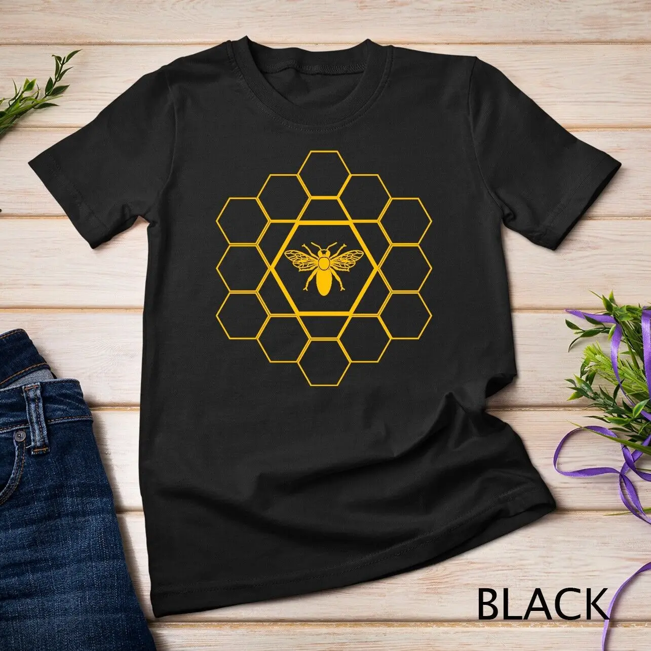 

Beekeeper Bee Honeycomb Beekeeping Gift Unisex T-shirt