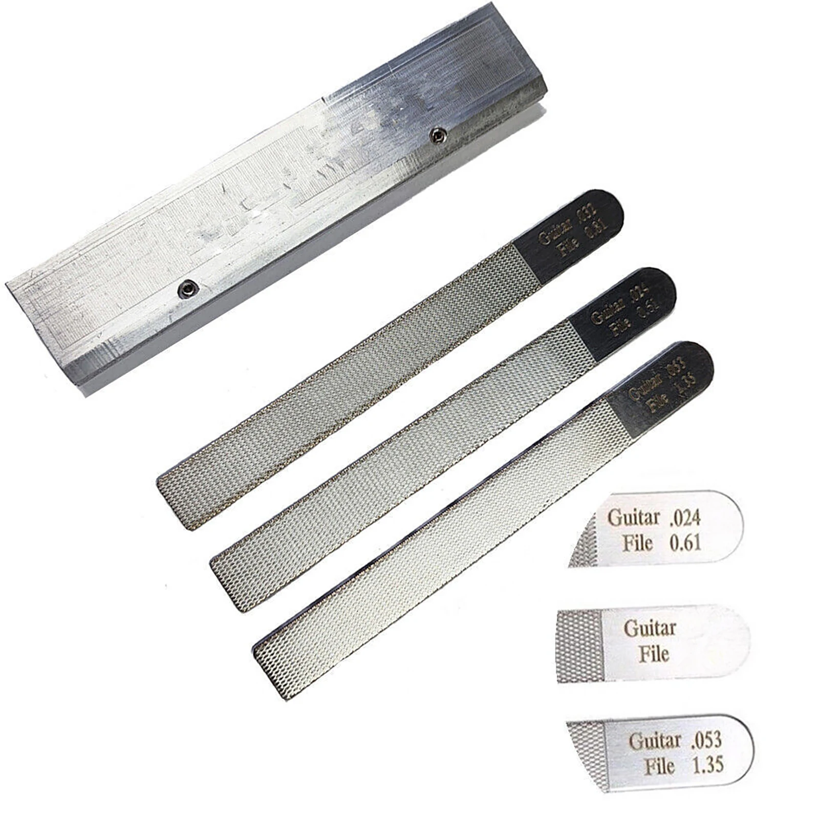 4 قطعة ملفات الجوز الغيتار دائم الحنق تتويج فتحة الايداع Luthier مجموعة أدوات إصلاح لأدوات استبدال خط الغيتار #4