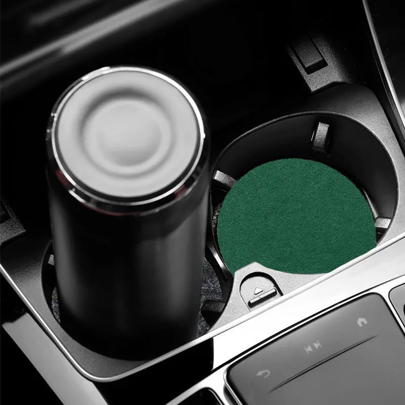 Car Coaster Water Cup Slot Non-Slip Mat felt Pad Cup Holder Mat for Suzuki Samurai S-Cross SX4 Swift XL-7 Liana Spresso Celerio