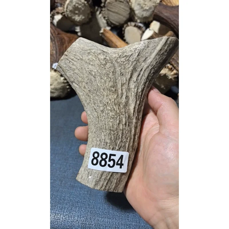 Trident antlers, slingshot material, Knife Handle Material, Engraved Thumb Ring, Dog Chew Toy, High-Density Solid Deer Segment