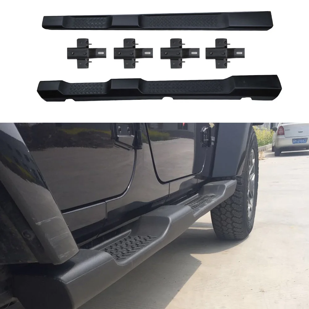 Free shipping to Russia Lantsun J164 original plastic side step for jeep for wrangler JK 4 DOOR running board