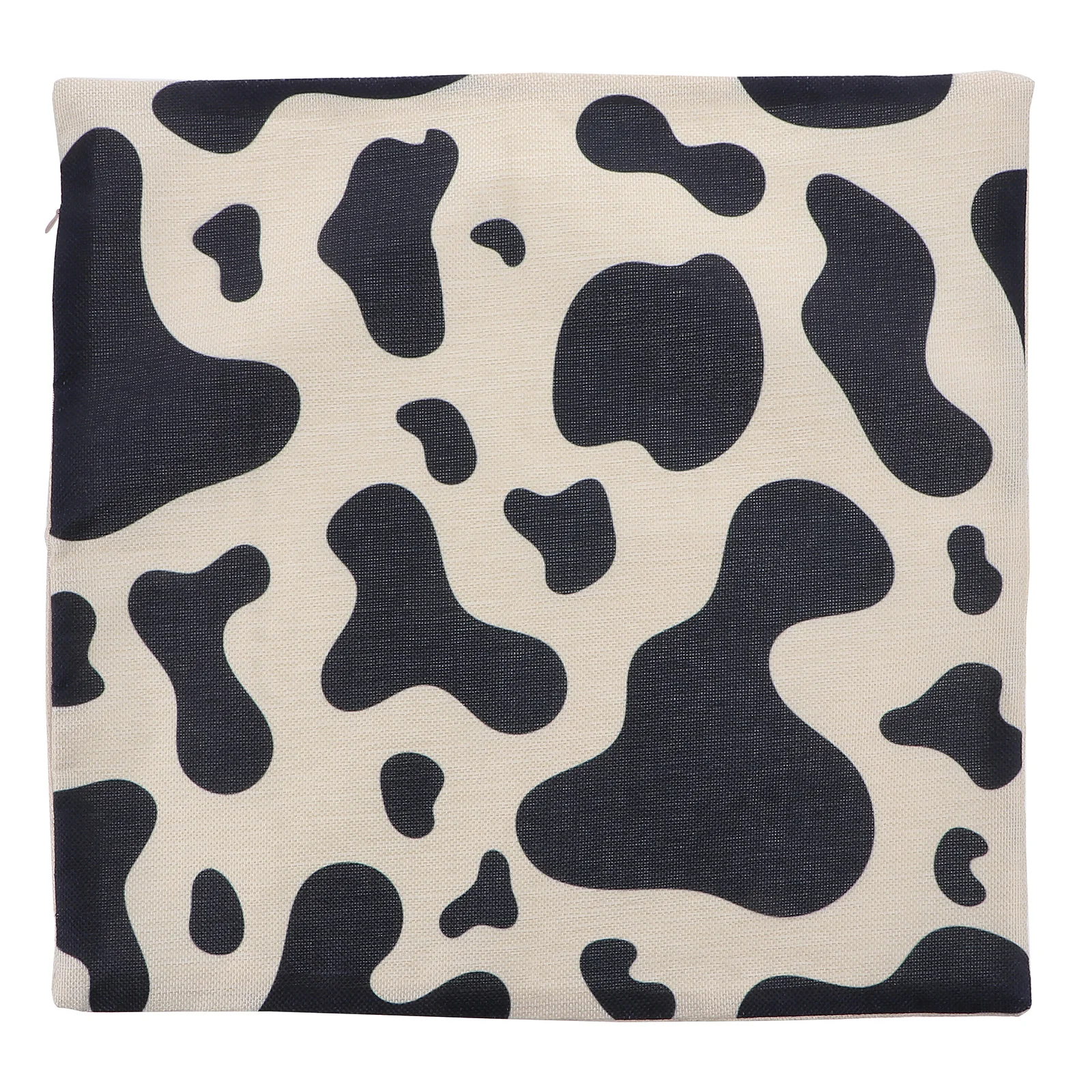 

1Pcs Milk Cow Prints Decorative Linen Pillow Cover Cushion Case for Sofa Couch Living Room Car Cow Spots Prints Pillow Cover