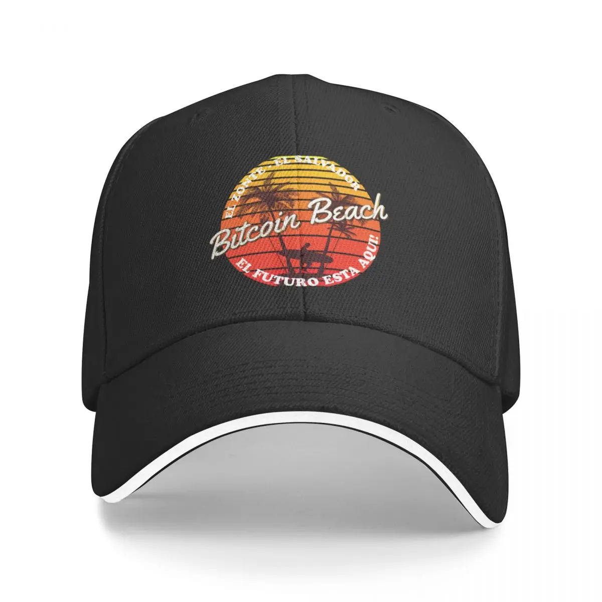 

Bitcoin Beach, El Zonte, El Salvador, El Futuro Esta Aqui! Baseball Cap Vintage Streetwear Trucker Cap Women's 2025 Men's