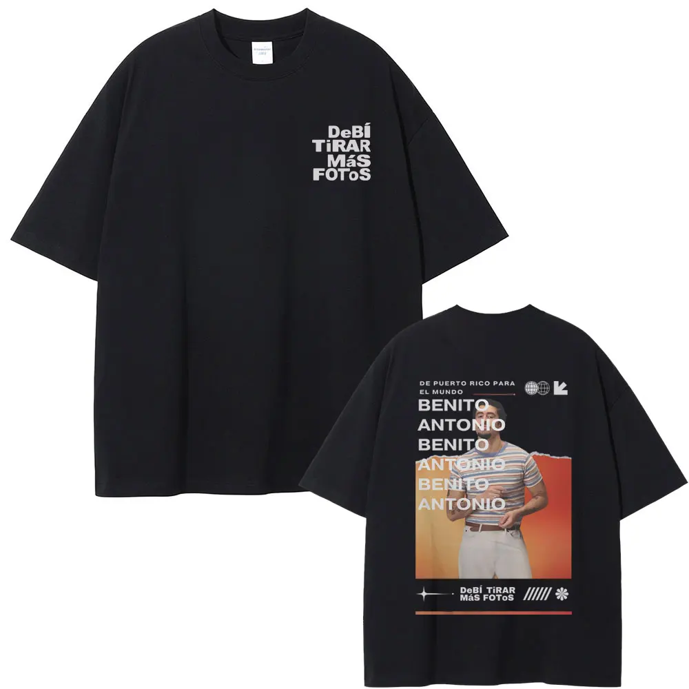 

Rap Bad Bunny Music Album T-shirt Man Fashion Oversized Short Sleeve Men Women Vintage Hip Hop Streetwear Male Vintage T Shirts