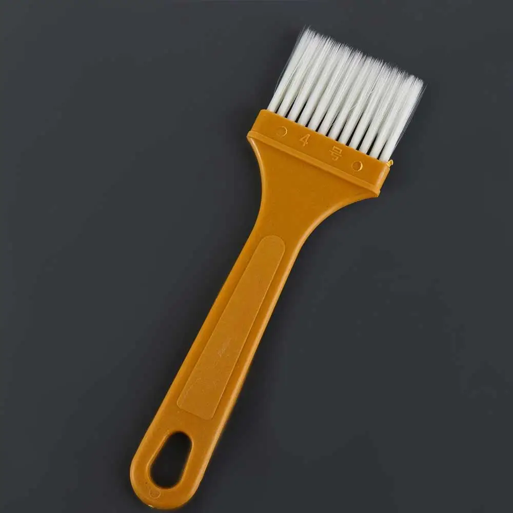 Plastic BBQ Oil Brush High Temperature Resistant Yellow Pastry Brush Food Grade Multipurpose Barbecue Basting Brush Kitchen
