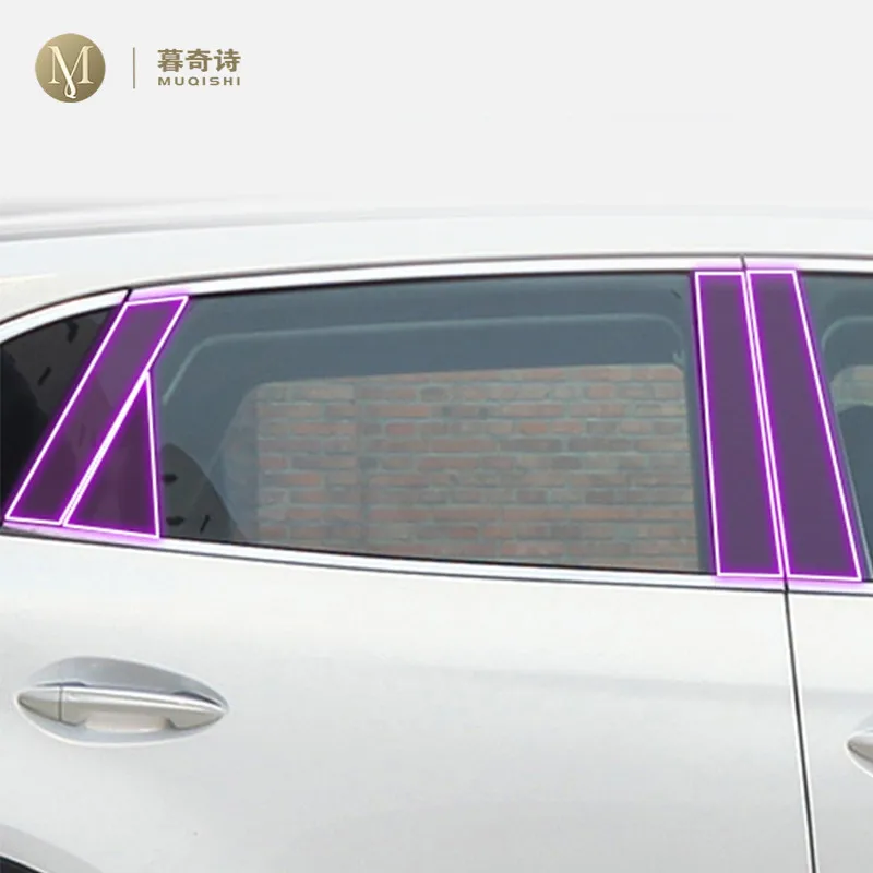 For Red Banner H5 2018-2023 Car Exterior Body film B C Window pillar Scratch prevention Repair membrane TPU PPF Film Accessories