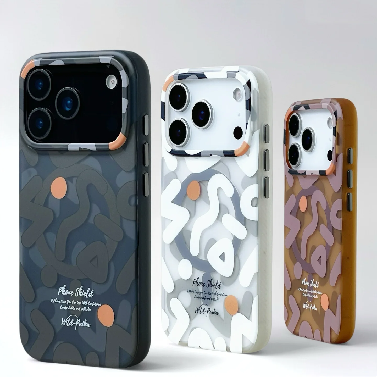 

For iphone 17 pro max case Matte Magnetic Translucent High Quality Graffiti Anti-Fall For iphone 17 Pro Case