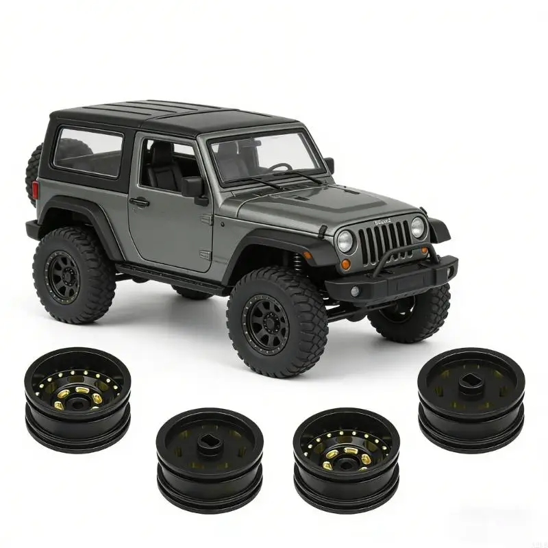 

Набор из 4 латунных ступиц диаметром 0,7 дюйма для автомобилей на гусеничном ходу модели SCX30 1/30, обеспечивающих повышенную и