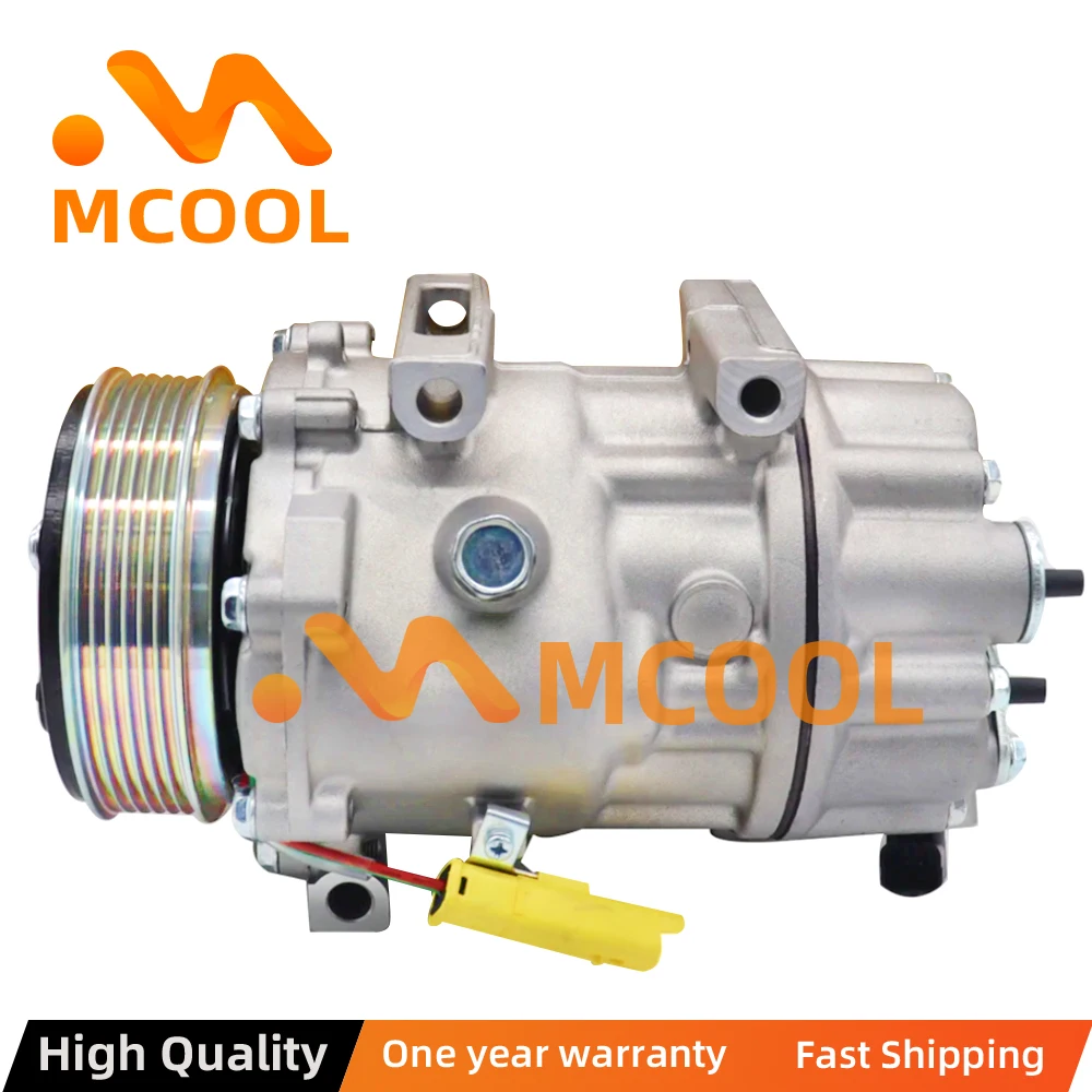 

For SD7C16 AC Compressor Peugeot 307 308 3008 Citroen C4 9651911380 9656483380 9659876080 9671334780 9684960580 6453RV 6453RW