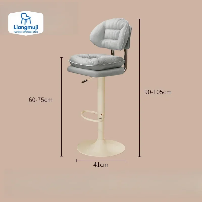 인체공학적 고대 바 의자 북유럽 디자이너 럭셔리 아메리칸 바 의자 편안한 창의적 맞춤형 금속 바네타 가구