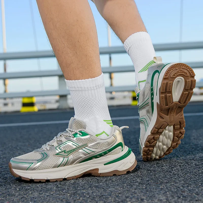 Retro-Sportschuhe, Gummisohle, rutschfest, zum Joggen, Laufen, verschleißfest, modische Fitness-Schuhe für Herren und Damen – Detail 3