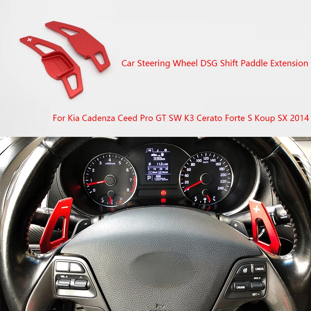 

2Pcs Car Steering Wheel DSG Shift Paddle Extension For Kia Cadenza Ceed Pro GT SW K3 Cerato Forte S Koup SX 2014 Accessories