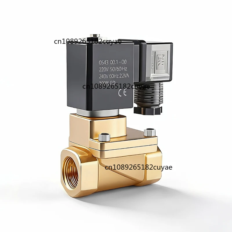 PU225 12V Water Solenoid Valve Normally Closed 3/8'' 1/2'' 3/4'' 1'' 2'' 24V 110V 220V Direct Acting Brass Solenoid Valve
