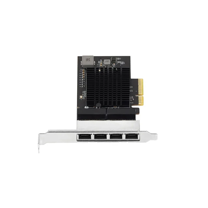 2.5G/1G 4 Port PCIe RJ45 Lan 10/100/1000/ 2500Mbps Realtek Chip Quad Server Network Card 2.5 Gigabit Ethernet Wired Game NIC