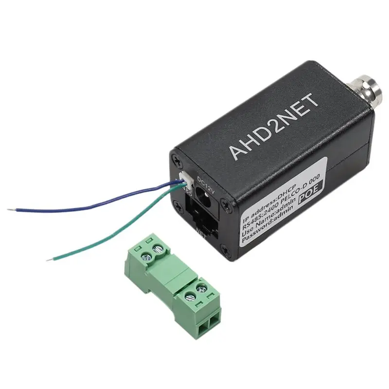 [NEW A09R!】 CVBS/TVI/AHD/CVI To IP Camera Converter 1080P Full HD, RJ45, RS485, POE Power,For NVR Analog Surveillance Upgrade