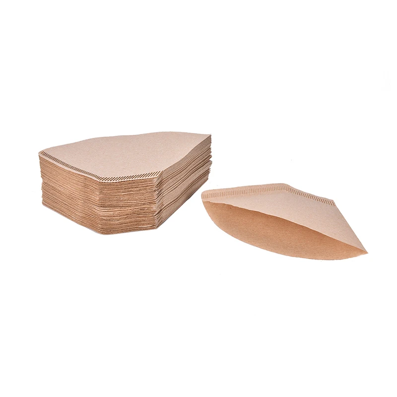 Wooden Original Hand Drip Paper Coffee Filter Espresso Coffee Filters 100Pcs/Bag