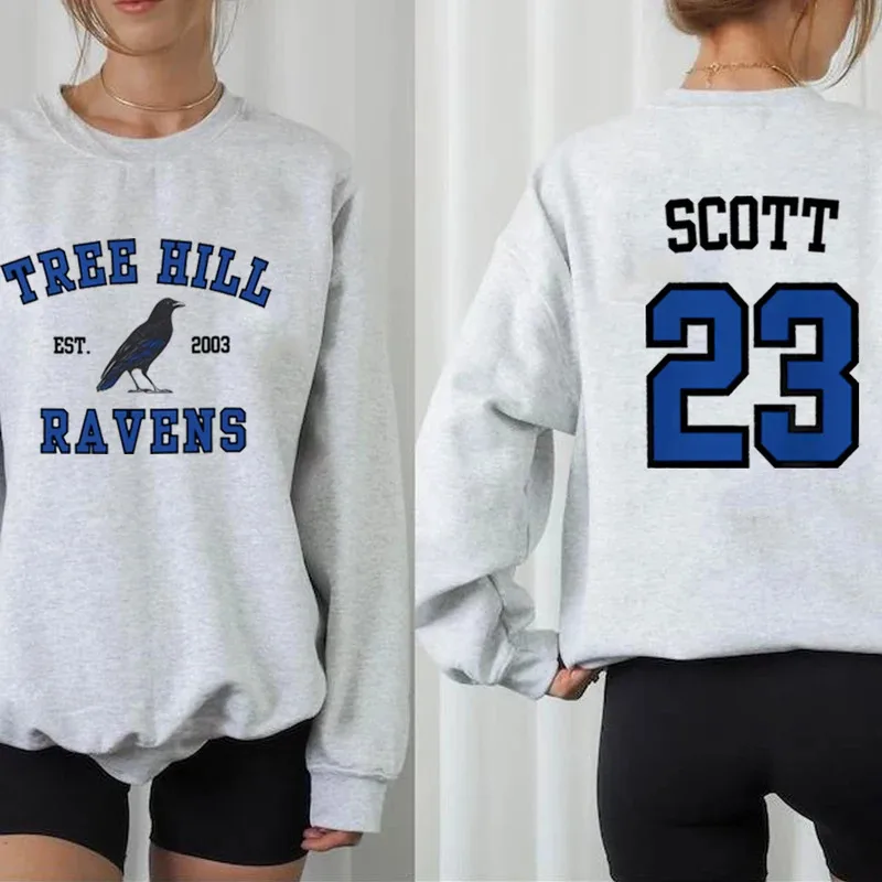DY20One Tree Hill Sweatshirt TREE HILL RAVENS قميص ناثان سكوت 23 نورث كارولينا هوديي العصرية Tric بلوزات برنامج تلفزيوني OTH Me