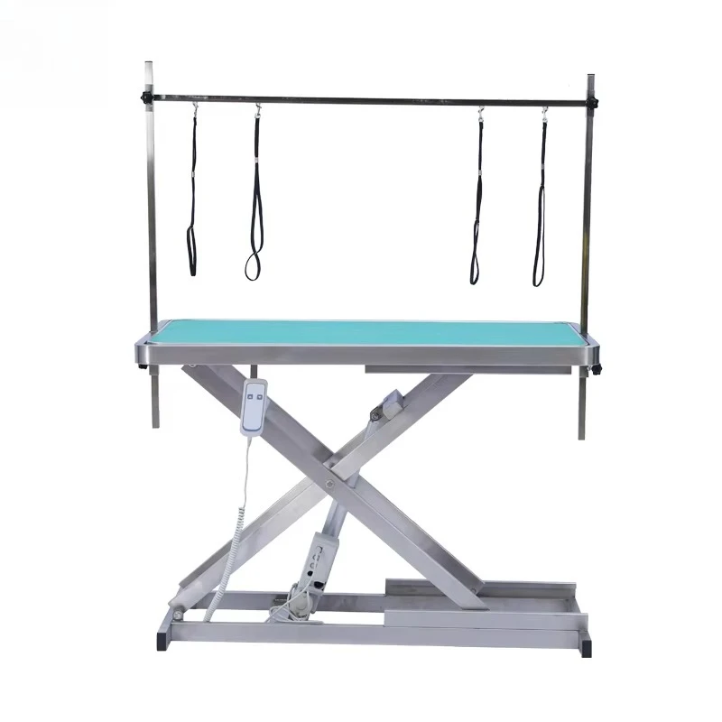 Eco-Friendly Foldable Electric Pet Grooming Table for Small Dogs Made of Rubber and Plastic