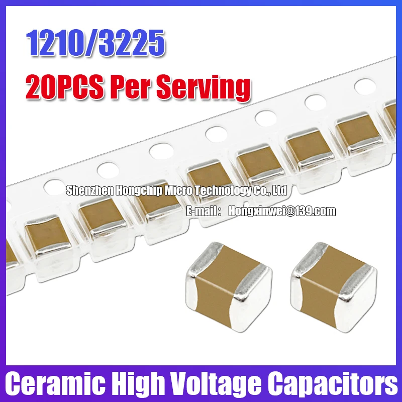 20PCS 1210 68UF 686M SMD Kondensator ceramiczny 6.3V 10V 16V 25V 35V 50V X5R 20% 3225 Niepolarny kondensator wysokiego napięcia