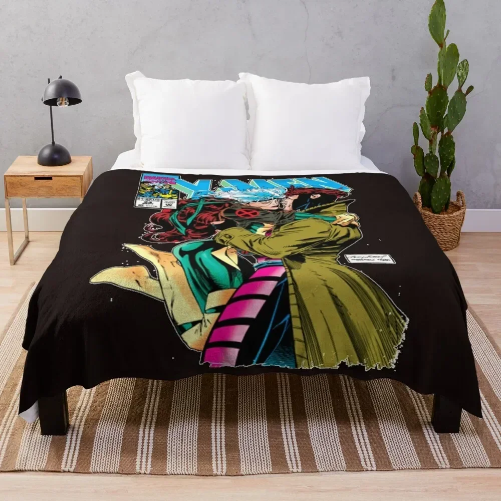 

Gambit And Rogue Essential T-Shirt Throw Blanket Large Luxury Brand Blankets