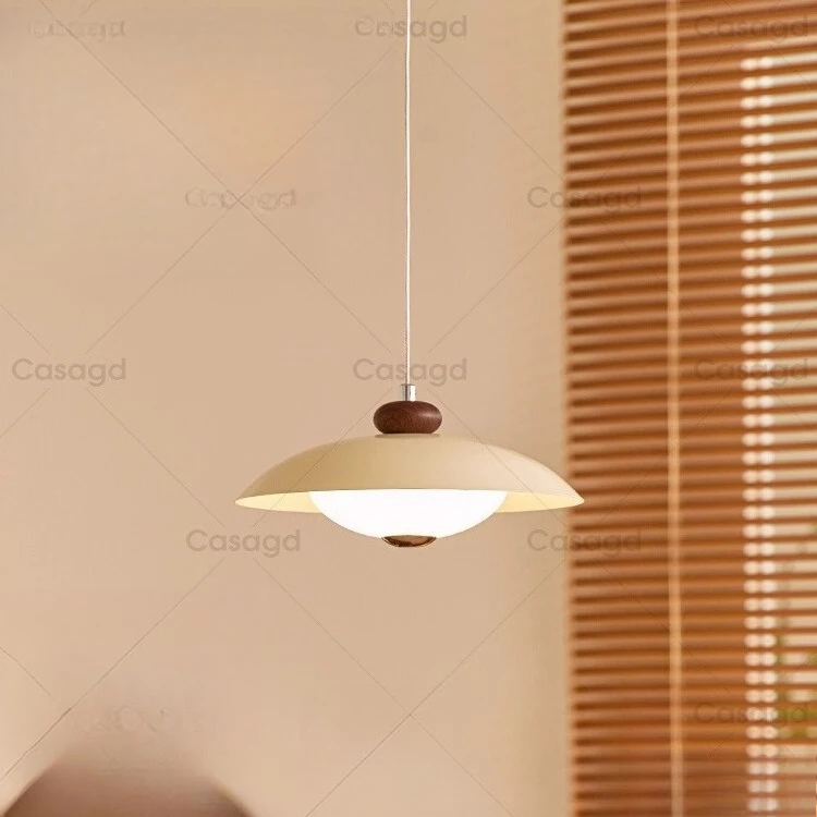 

French cream style restaurant pendant light modern minimalist creative personality bedroom bedside UFO light