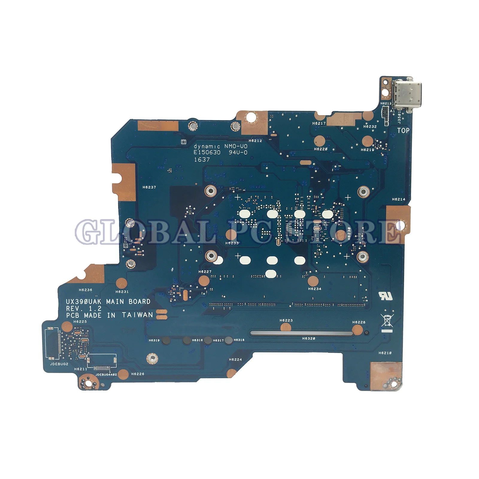 Imagem -02 - Kefu Ux390u Mainboard para Asus Zenbook Ux390 Ux390ua Ux390uak Placa-mãe do Portátil i7 i5 7th Gen 8g 16g-ram Placa Principal