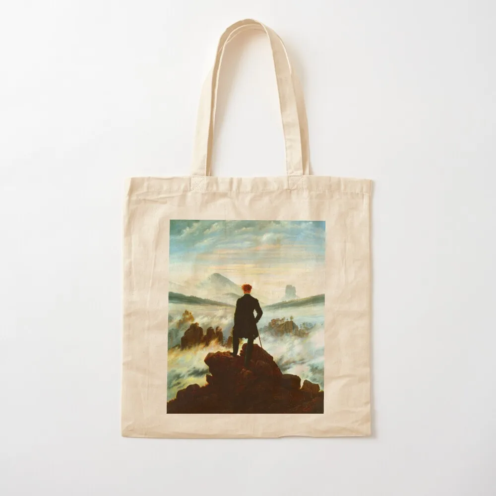 HD Caspar David Friedrich - Der Wanderer über dem Nebelmeer Tote Bag tote bags aesthetic Gift bag Canvas Tote Bag