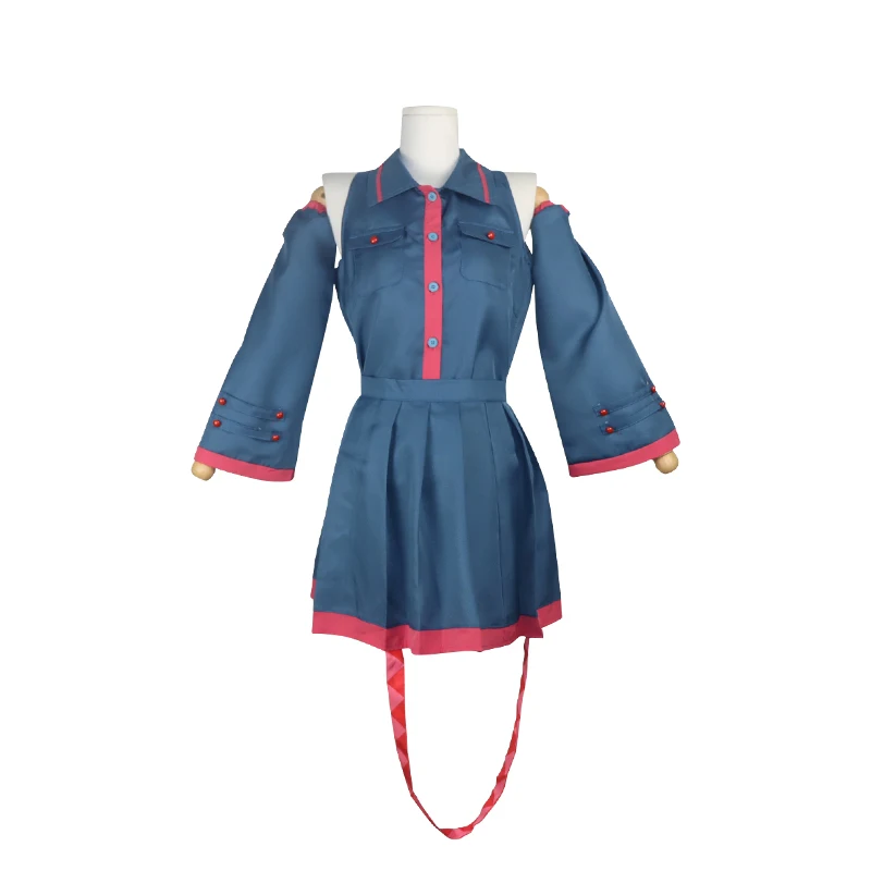 Fantasia de Cosplay Anime para Mulheres e Homens, Mikuu Kasane, Vestido Cosplay, Acessórios Feitos, Adereços Cinza e Rosa, Halloween