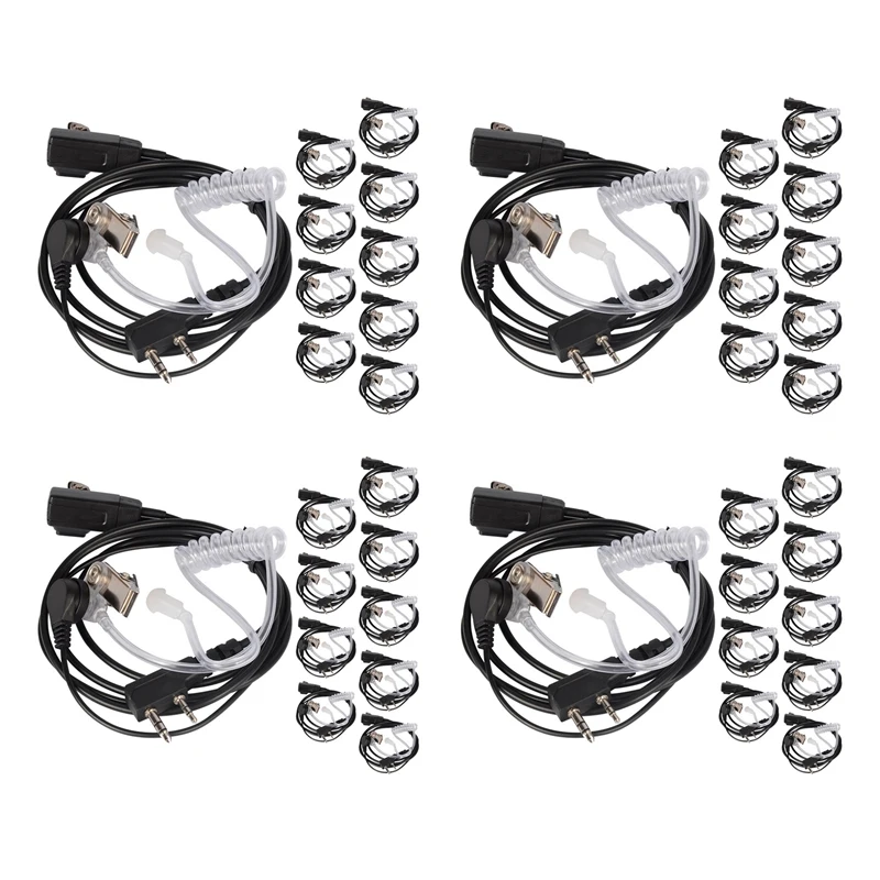 40PCS Accessories Air Acoustic Tube Headset Earpiece For Baofeng For Radio Walkie Talkie Headset For 888S UV-5R UV-82