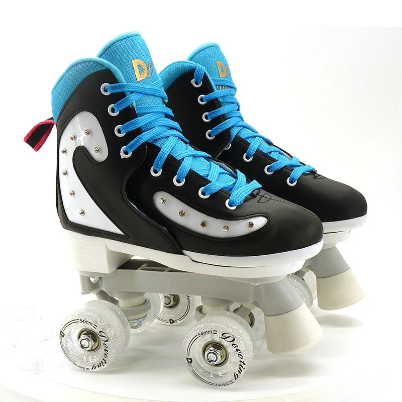 Wholesale Price Custom High Speed Rolling 4 Wheel Model Quad Roller Skate Shoes Roller Skates For Men