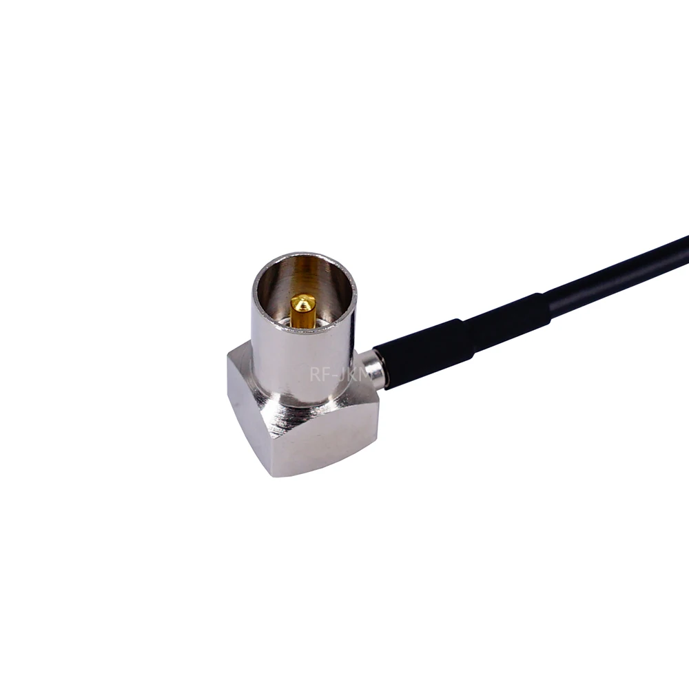 Zopf Koaxial Jumper RG174 Verlängerung Kabel TV stecker zu TV Stecker Beide Rechten Winkel 90 Grad RF Adapter kabel – Detail 2