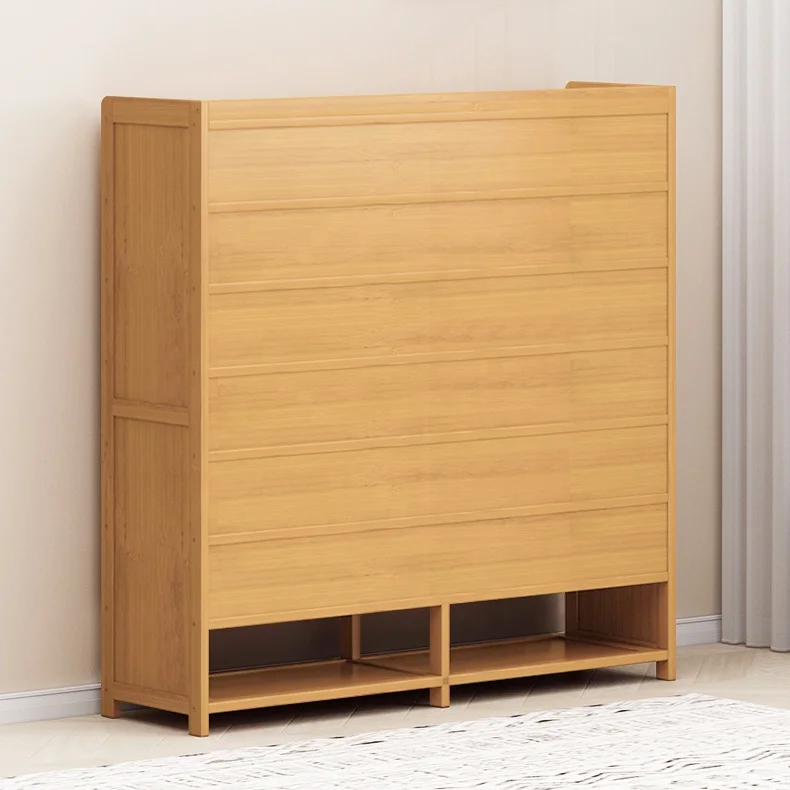 

#Modern adjustable bamboo living room shoe rack, customizable colors, 1-layer indoor shoe cabinet