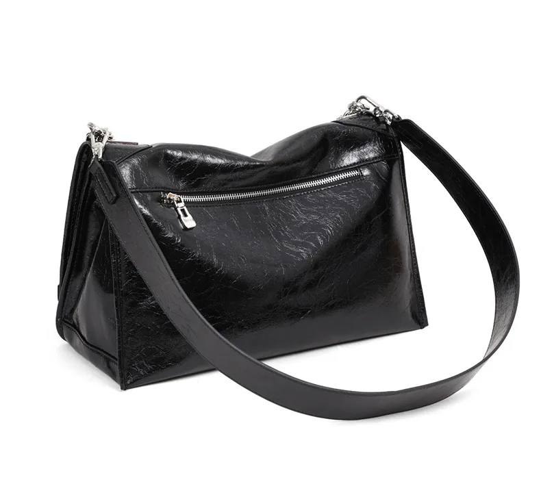 Sac fourre-tout polyvalent en cuir véritable pour femme, sac à bandoulière sous les bras, grande capacité, nouveau style, 2024