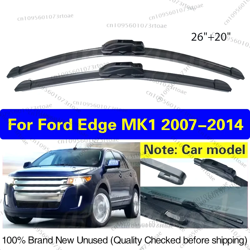 

2PCS Car Wiper Blades For Ford Edge MK1 2007 - 2014 Front Windscreen Windshield Rubber Clean Window 26"+20" Car Accessories