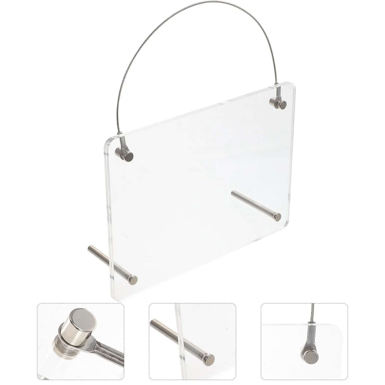 

Clear Acrylic Photo Frame Frameless Desktop Tabletop Wall Mounted Picture Frame Wall Mount Photo Frames