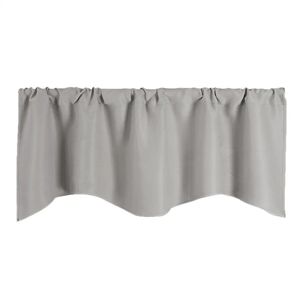 Solid Color Short Curtain Kitchen Window Valance Panel Read Made 51x18inch