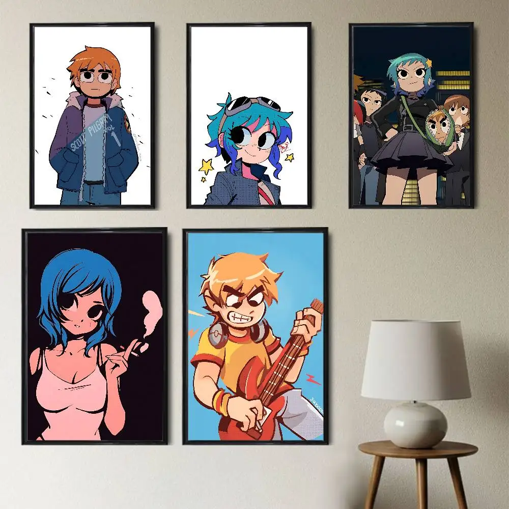 World Comedy of Yout Scott Pilgrim Wall Art Anime Canvas Painting Poster For Living Room Decoration Picture Home Decor