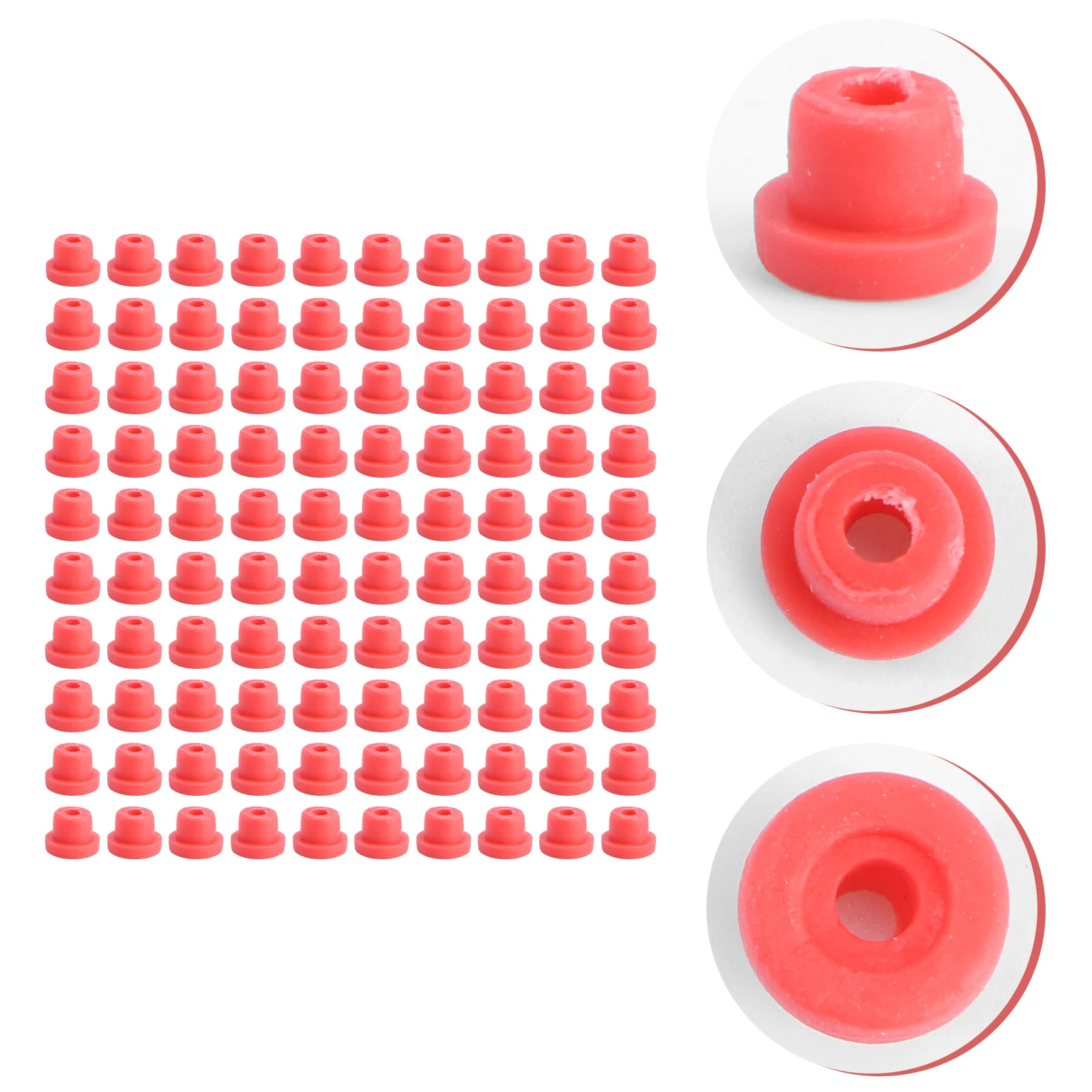 

100pcs Tattoo Machine Grommets Silicone Needle Cushions for Coil Armature Bar Stable Needles Reduced Vibration Consumables